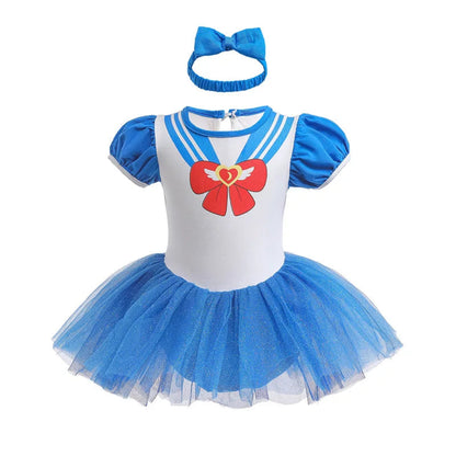 Costume di Halloween per bambini, set vestito in tulle da principessa