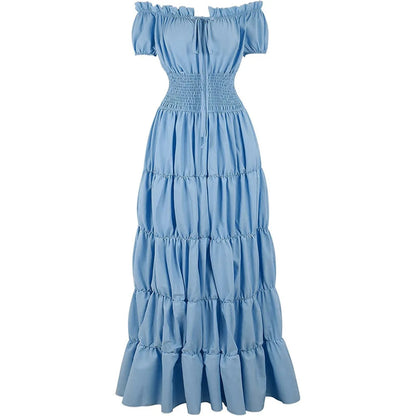 Halloween Kostumes Maxikleid Schulterfrei Boho