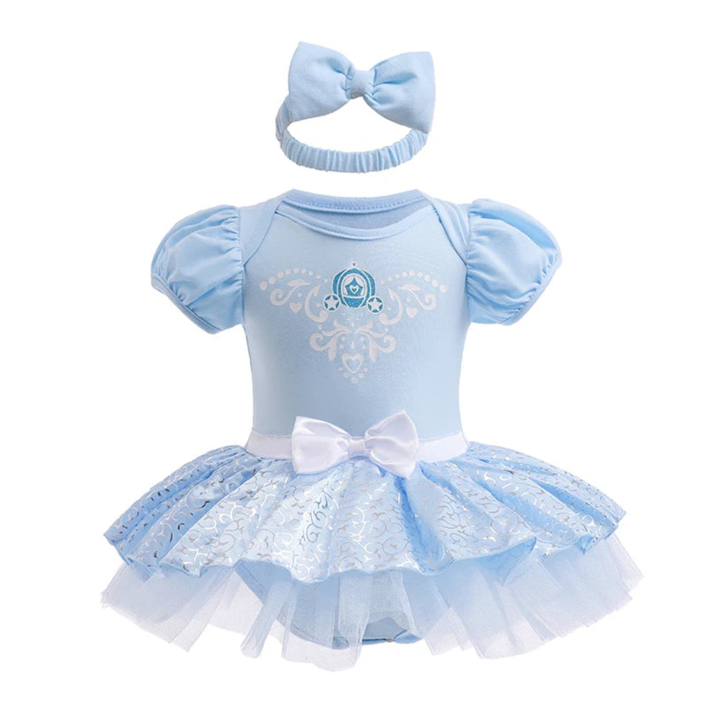Costume di Halloween per bambini, set vestito in tulle da principessa