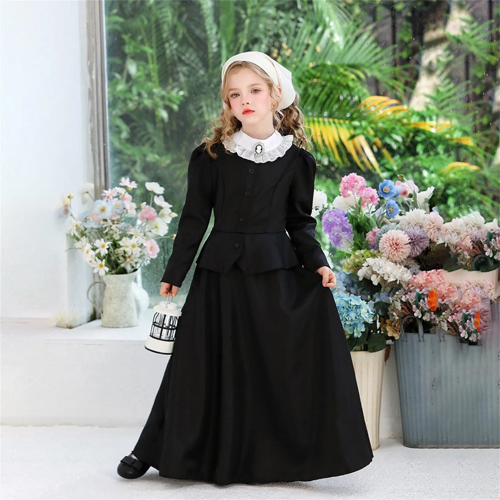 Halloween Kostüm Langes Kleid Viktorianisch Gothic Damen