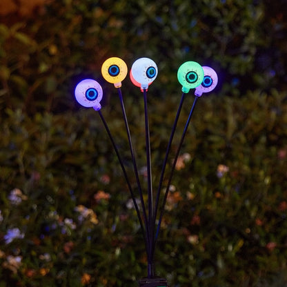 Decorazione di Halloween Lampada Solare LED Occhi per Giardino e Sentiero