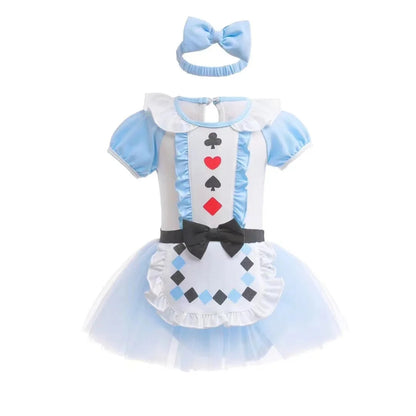 Costume di Halloween per bambini, set vestito in tulle da principessa