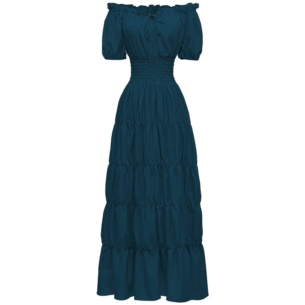 Halloween Kostumes Maxikleid Schulterfrei Boho