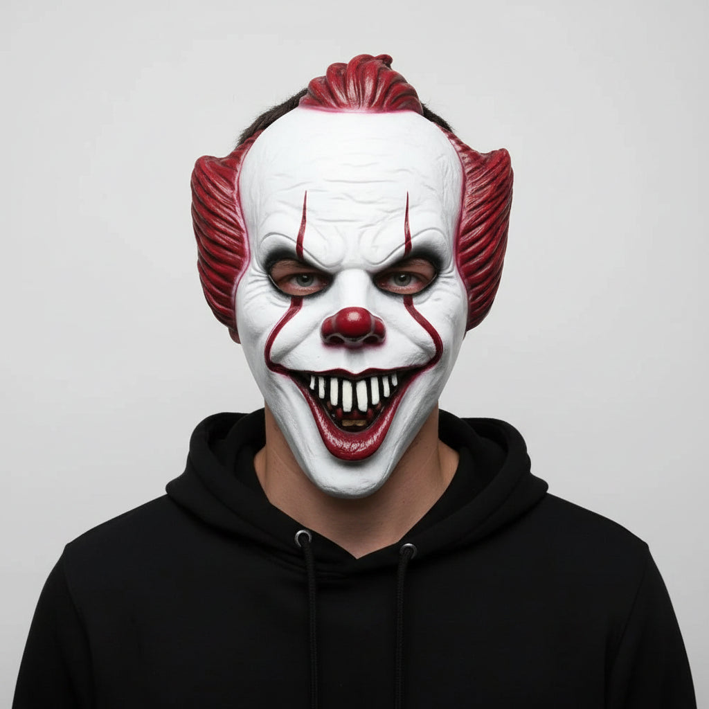 Masque Halloween Clown d'Horreur Costume Effrayant Adulte