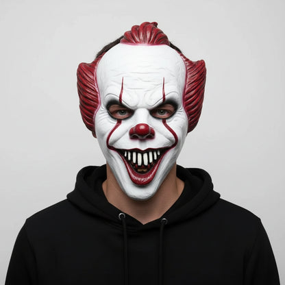 Masque Halloween Clown d'Horreur Costume Effrayant Adulte