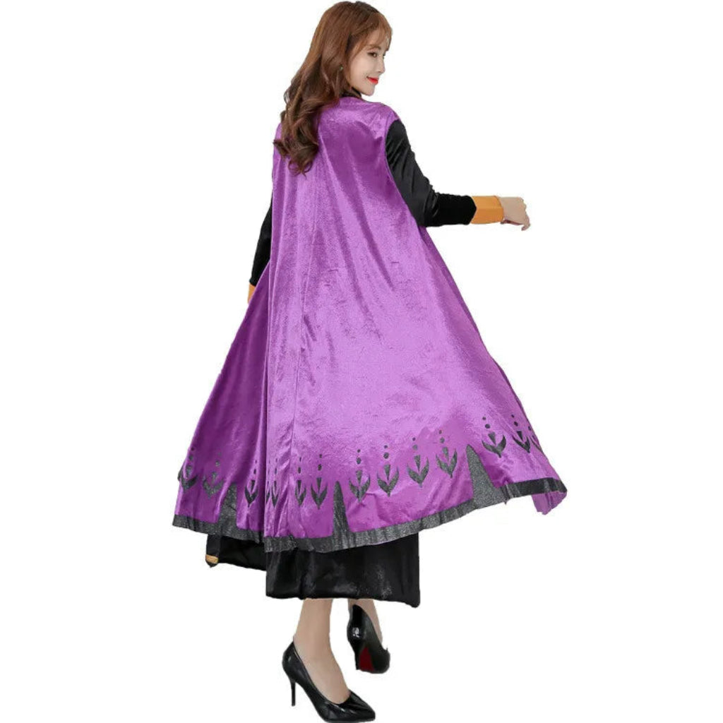 Déguisement Halloween Robe de Princesse Cape Cosplay Femme