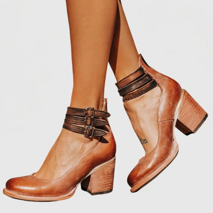 Damen Sandalen Riemen Blockabsatz Alltag