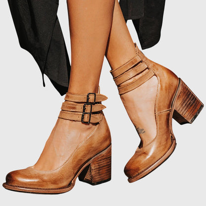 Damen Sandalen Riemen Blockabsatz Alltag