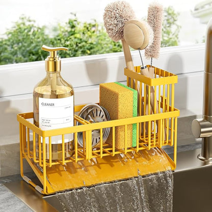 Portaspugna Cucina Acciaio Inox Organizer Lavello Scolapiatti