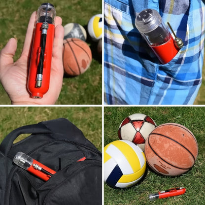 Pompa Pallone Manuale Kit Ago Calcio Basket Aria