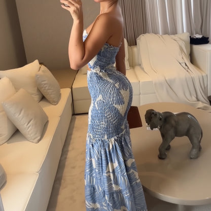 Vestido de verano para mujer Conjunto largo de dos piezas verano