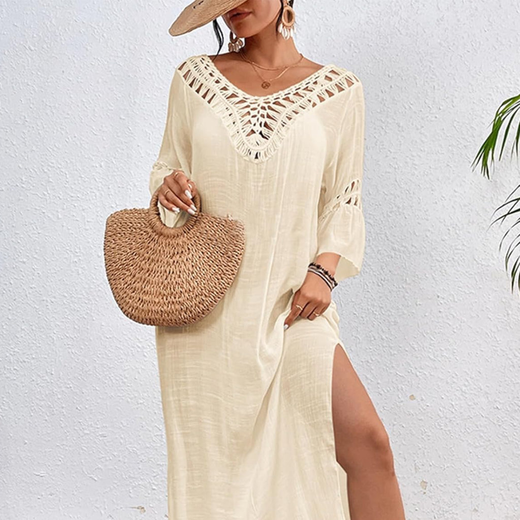 Womens Summer Dress Side Slit Beach