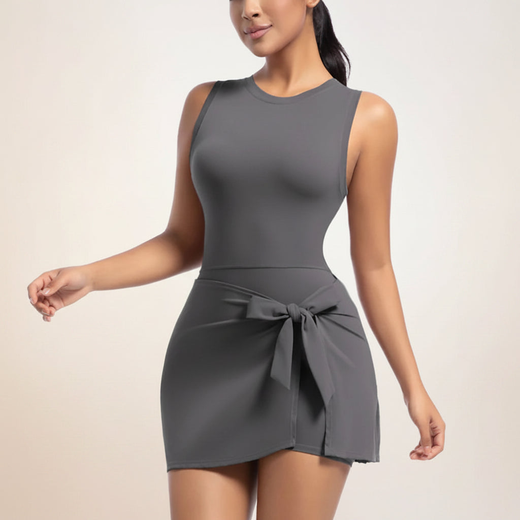 Vestito Donna Lungo Bodycon Aderente Elegante Sera