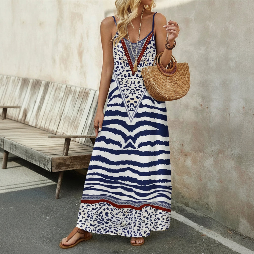Vestido Verano Mujer Midi Floral Casual Ligero Diario