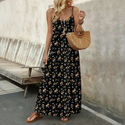 Vestido Verano Mujer Midi Floral Casual Ligero Diario