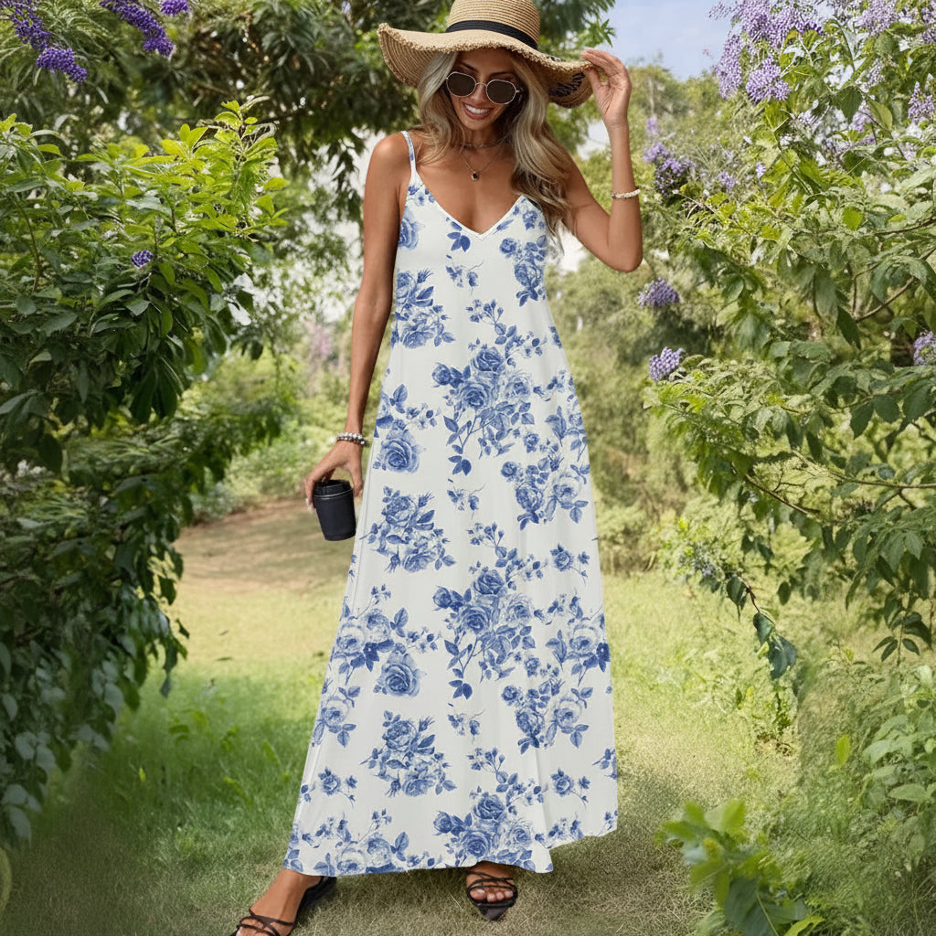 Vestido Verano Mujer Midi Floral Casual Ligero Diario