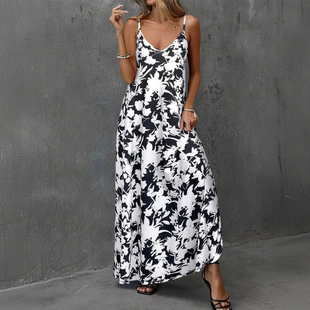 Vestido Verano Mujer Midi Floral Casual Ligero Diario