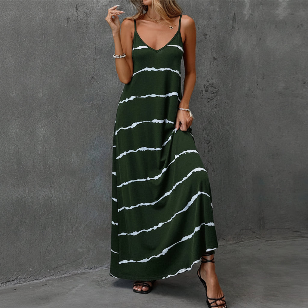 Vestido Verano Mujer Midi Floral Casual Ligero Diario