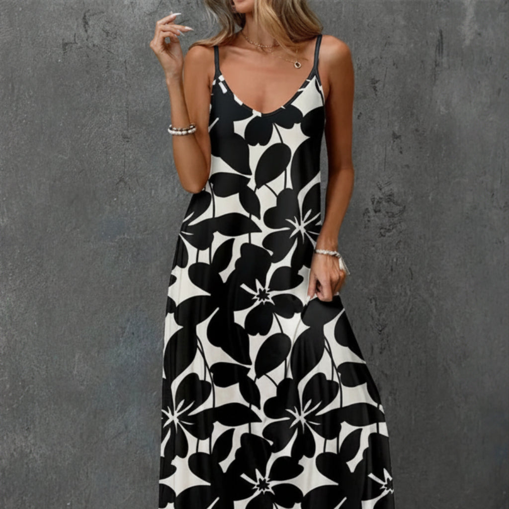Vestido Verano Mujer Midi Floral Casual Ligero Diario