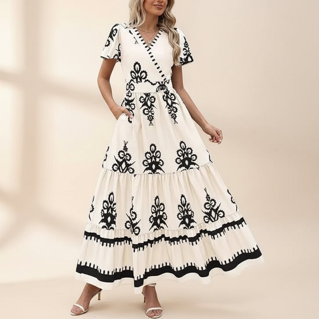 Vestido Mujer Corto Floral Casual Verano Diario Ligero