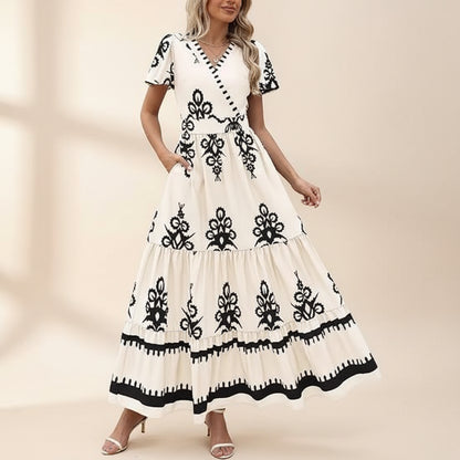 Vestido Mujer Corto Floral Casual Verano Diario Ligero