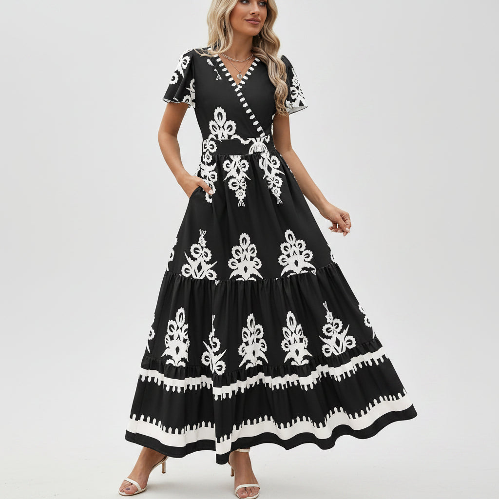 Vestido Mujer Corto Floral Casual Verano Diario Ligero