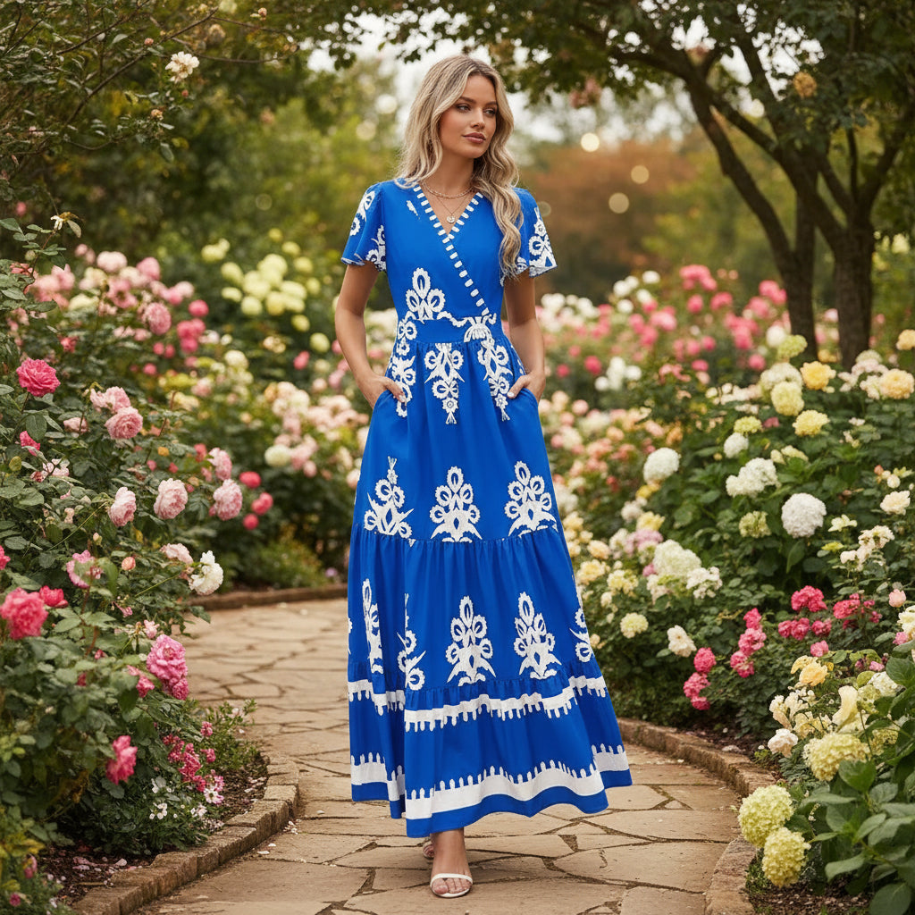 Vestido Mujer Corto Floral Casual Verano Diario Ligero