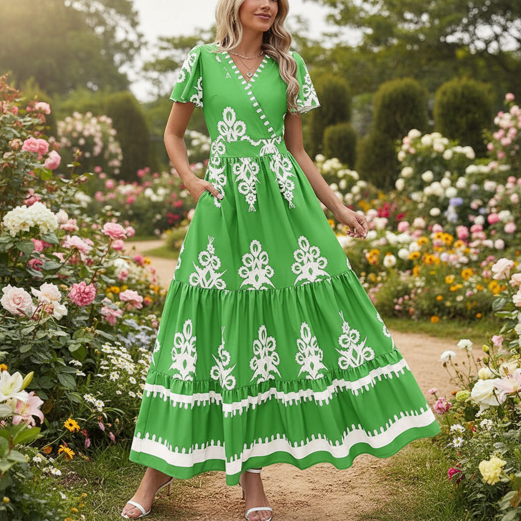 Vestido Mujer Corto Floral Casual Verano Diario Ligero