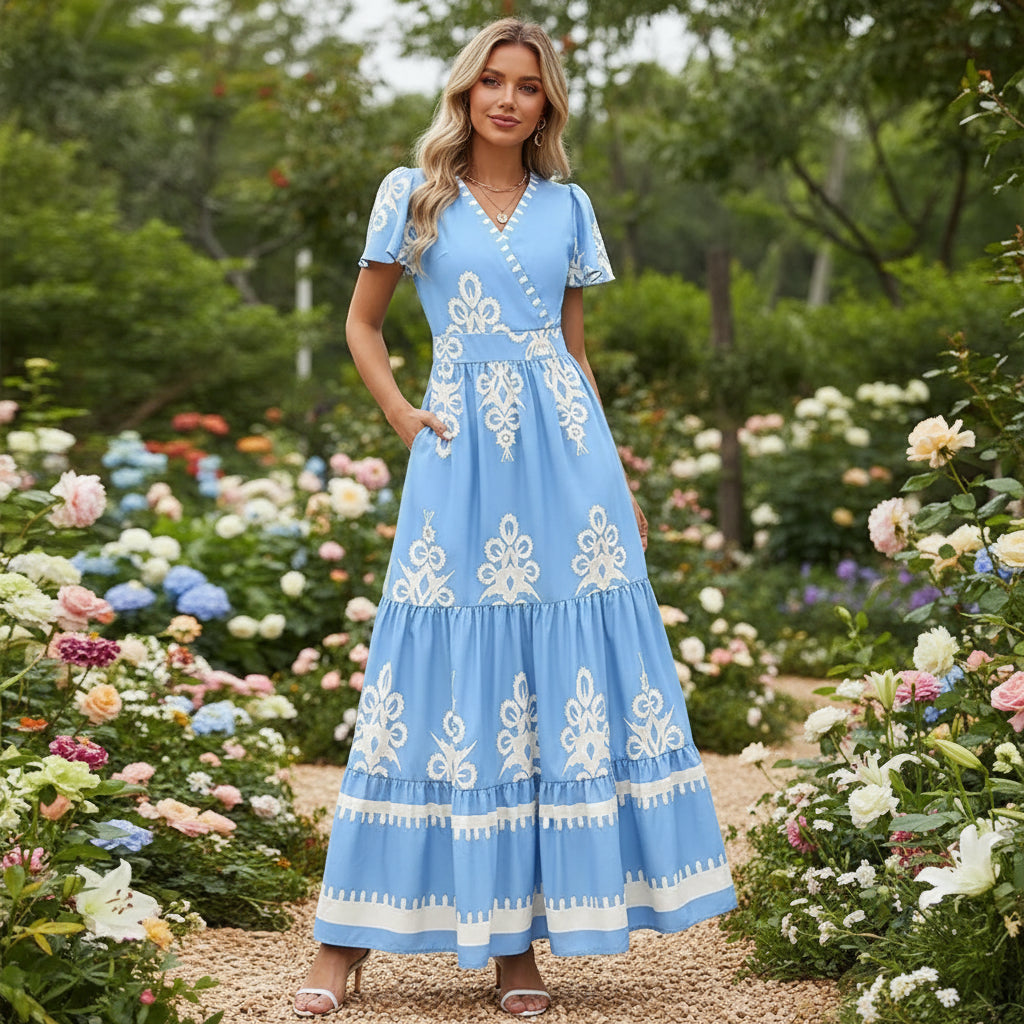 Vestido Mujer Corto Floral Casual Verano Diario Ligero