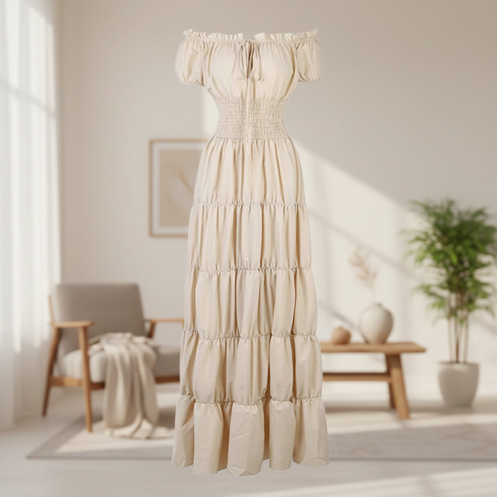 Vestito Donna Lungo Stile Medievale Rinascimento Elegante