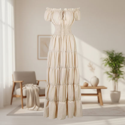 Vestito Donna Lungo Stile Medievale Rinascimento Elegante