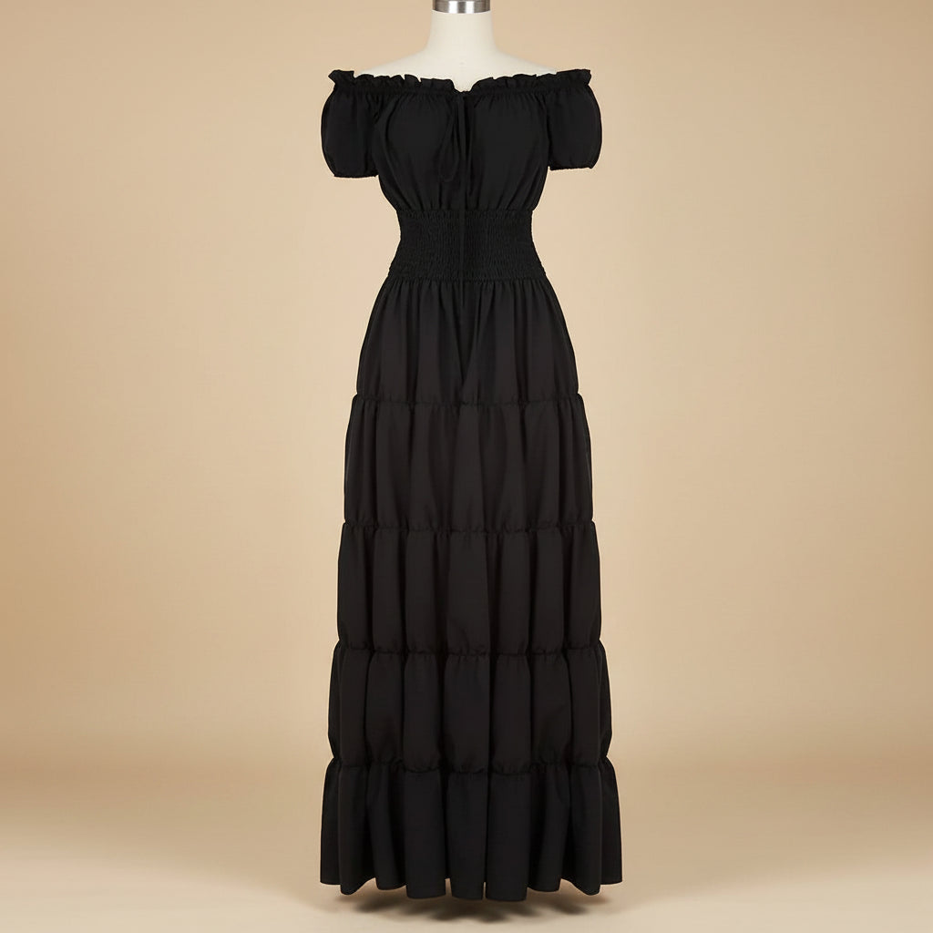 Vestito Donna Lungo Stile Medievale Rinascimento Elegante
