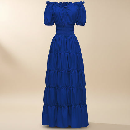 Vestito Donna Lungo Stile Medievale Rinascimento Elegante