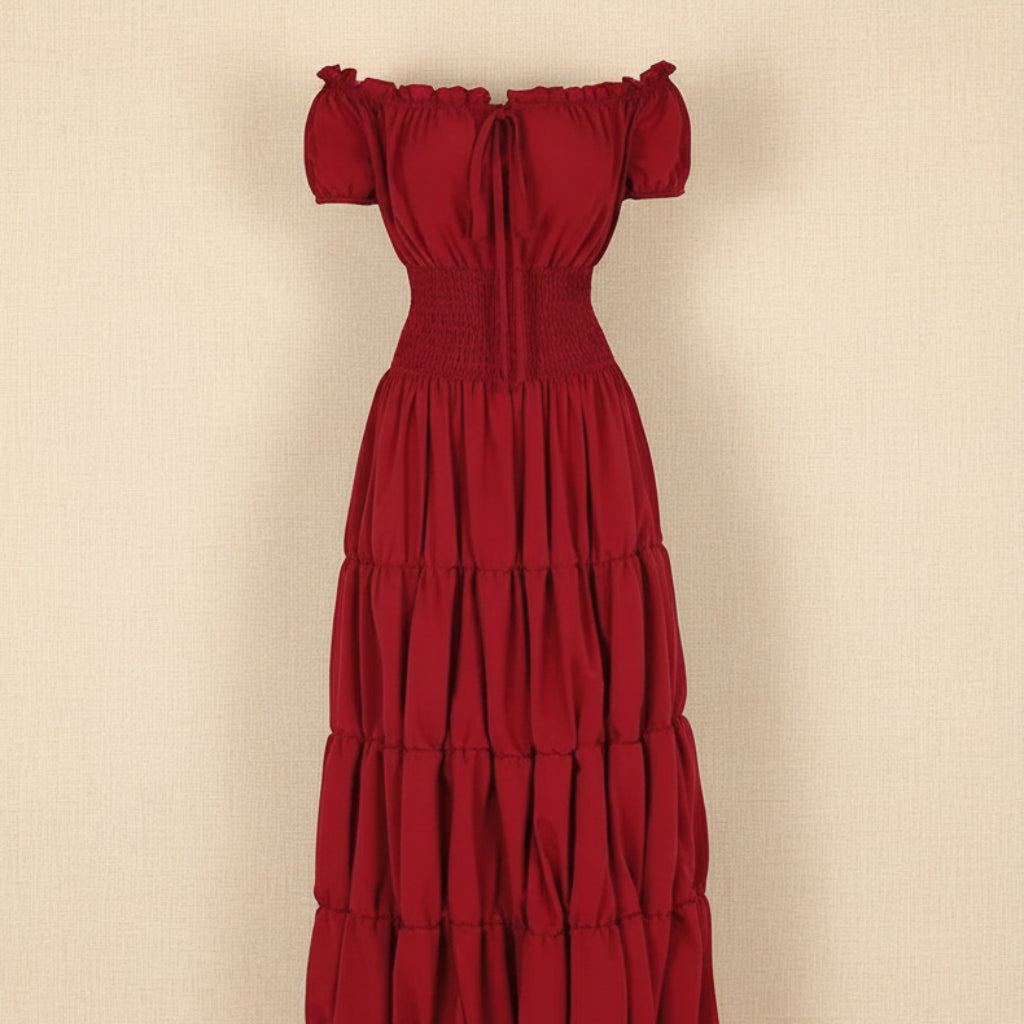 Vestito Donna Lungo Stile Medievale Rinascimento Elegante