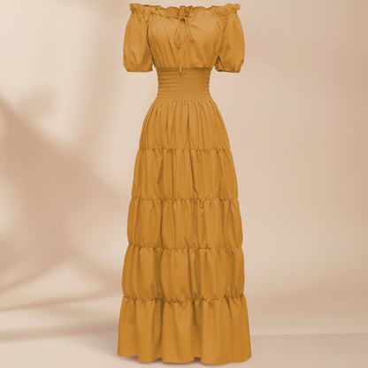 Vestito Donna Lungo Stile Medievale Rinascimento Elegante