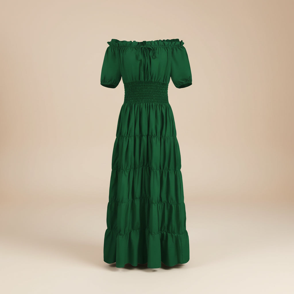 Vestito Donna Lungo Stile Medievale Rinascimento Elegante