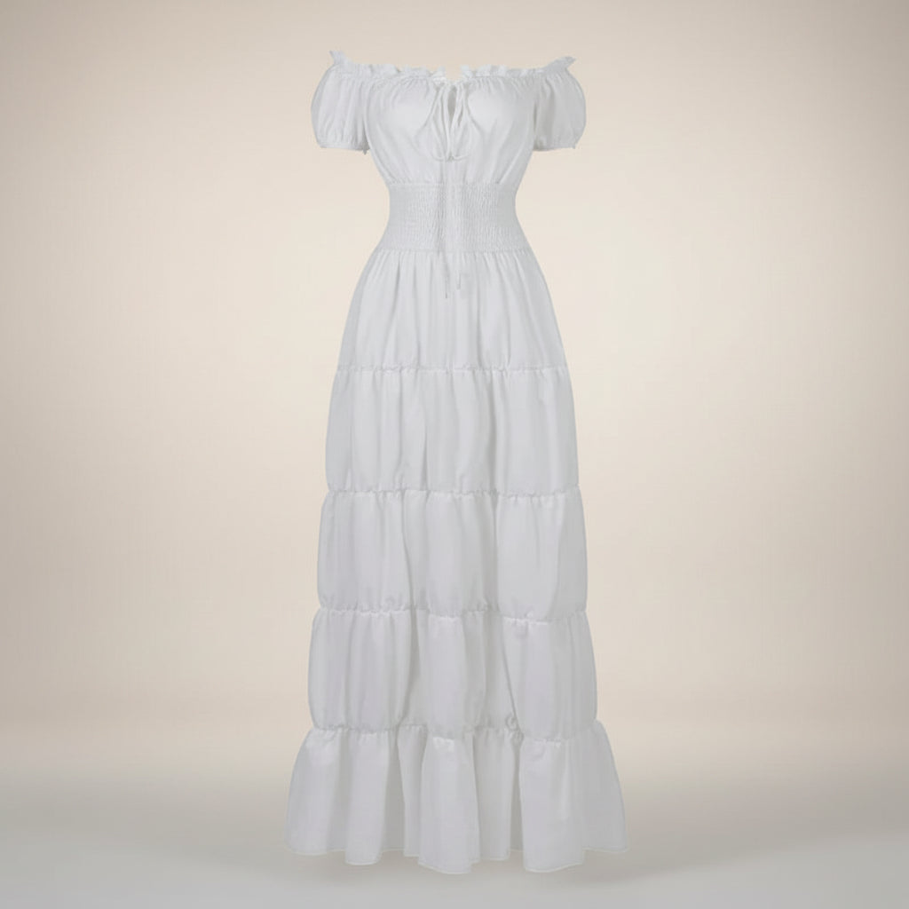 Vestito Donna Lungo Stile Medievale Rinascimento Elegante