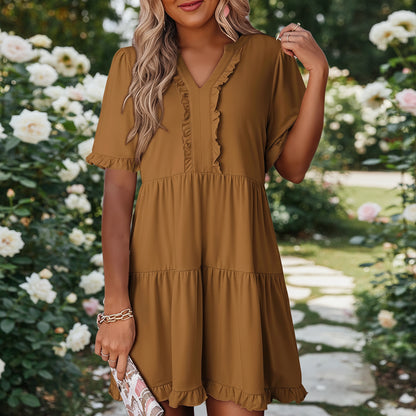 Womens Summer Dress Casual Mini Light Short Dress