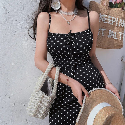 Womens Summer Dress Polka Dots Lightweight Summer Dress Everyday