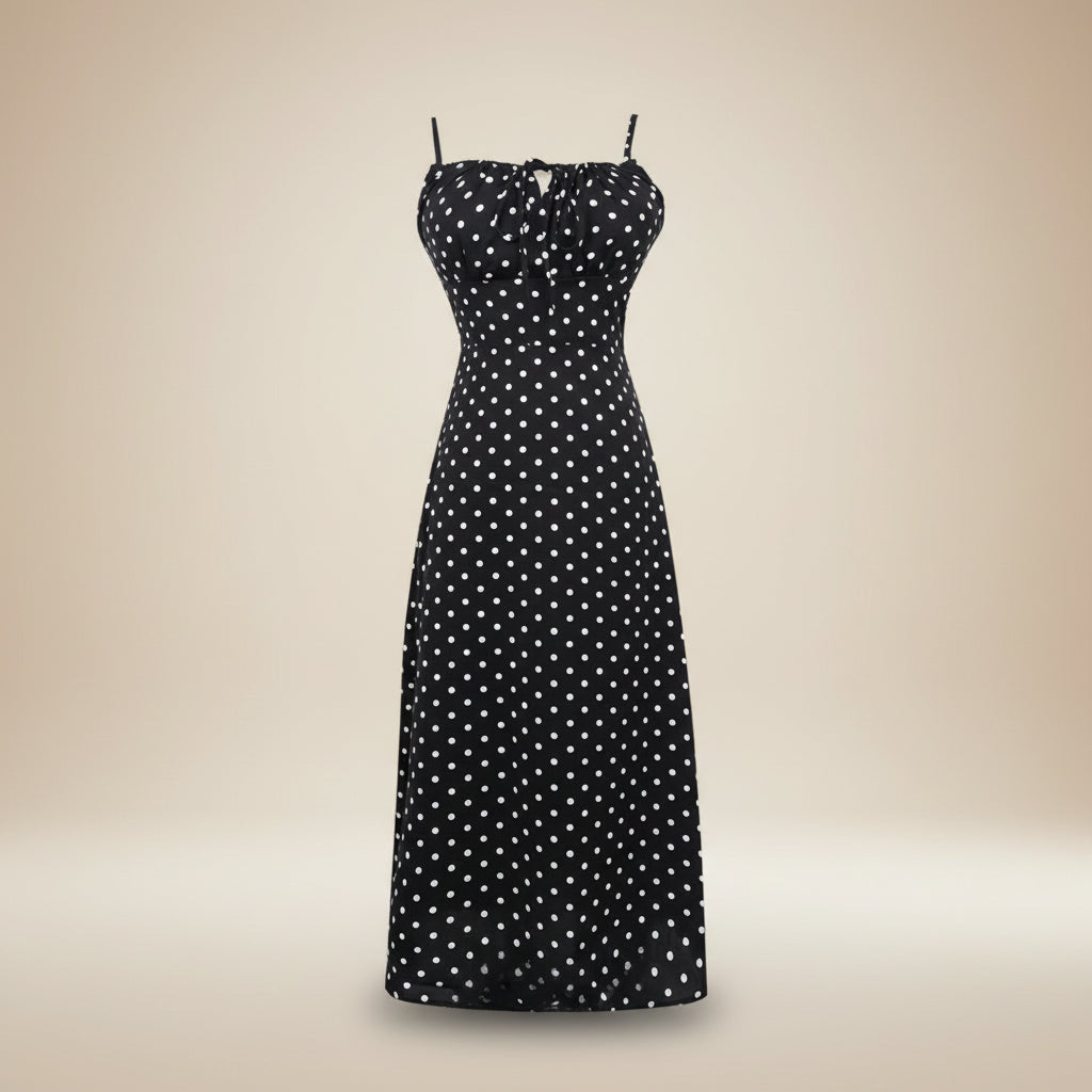 Womens Summer Dress Polka Dots Lightweight Summer Dress Everyday