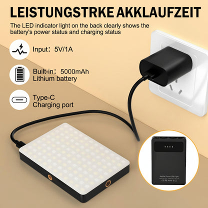 Phone Selfie Light 120 LED Portable Lighting for Photos