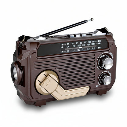 Radio Solaire Multifonction Portable Extérieur Rechargeable