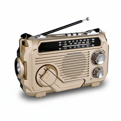 Radio Solaire Multifonction Portable Extérieur Rechargeable