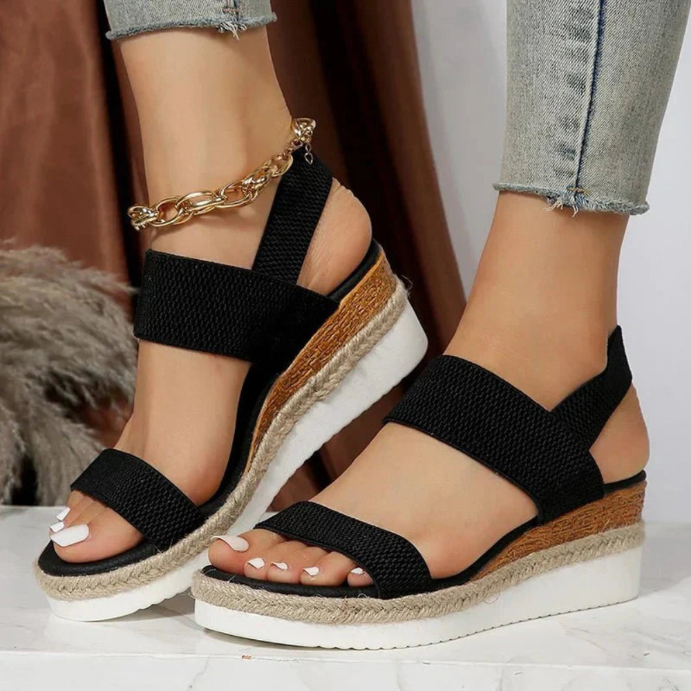 Sandalias Mujer Correas Cuña Verano