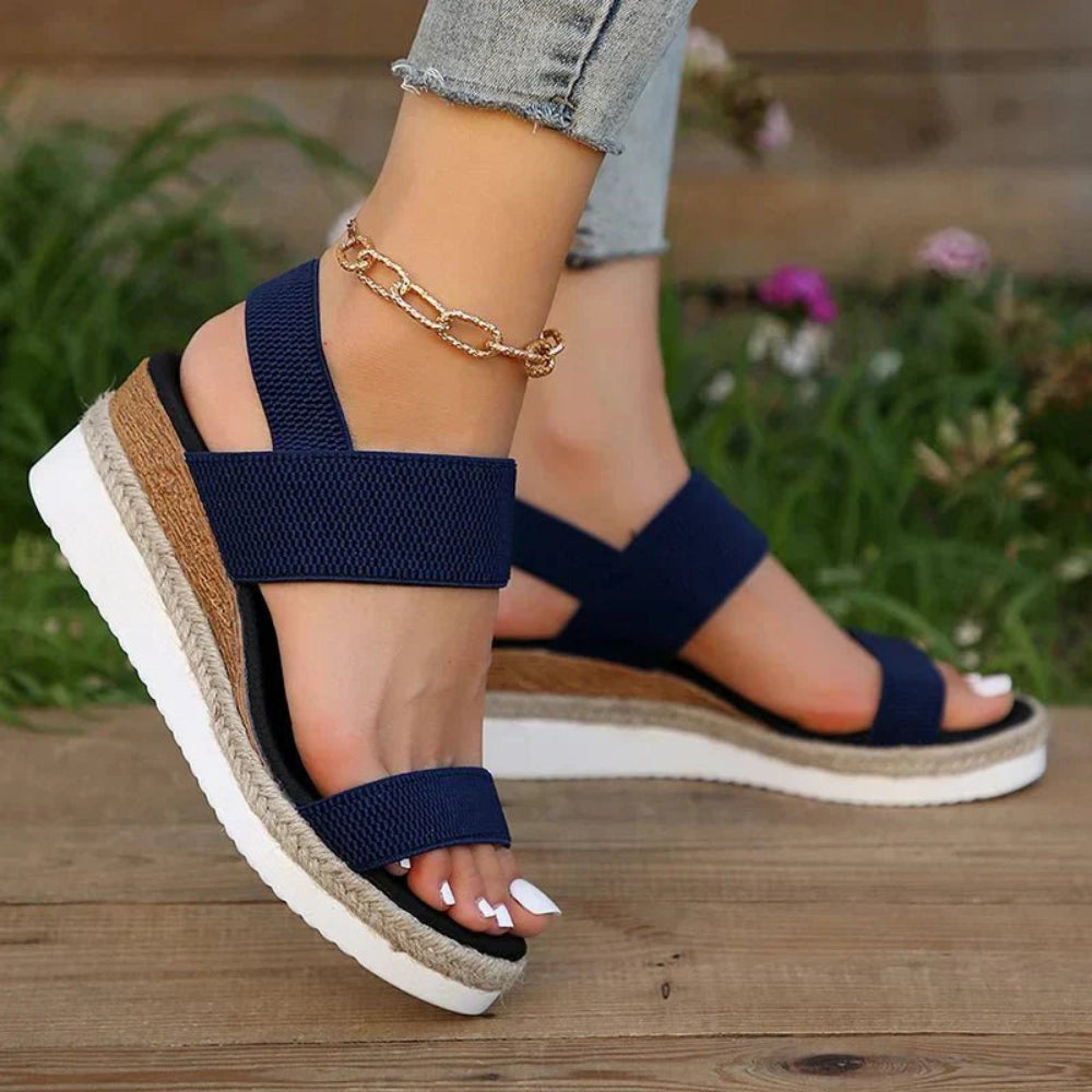 Sandalias Mujer Correas Cuña Verano