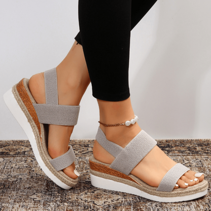 Sandalias Mujer Correas Cuña Verano