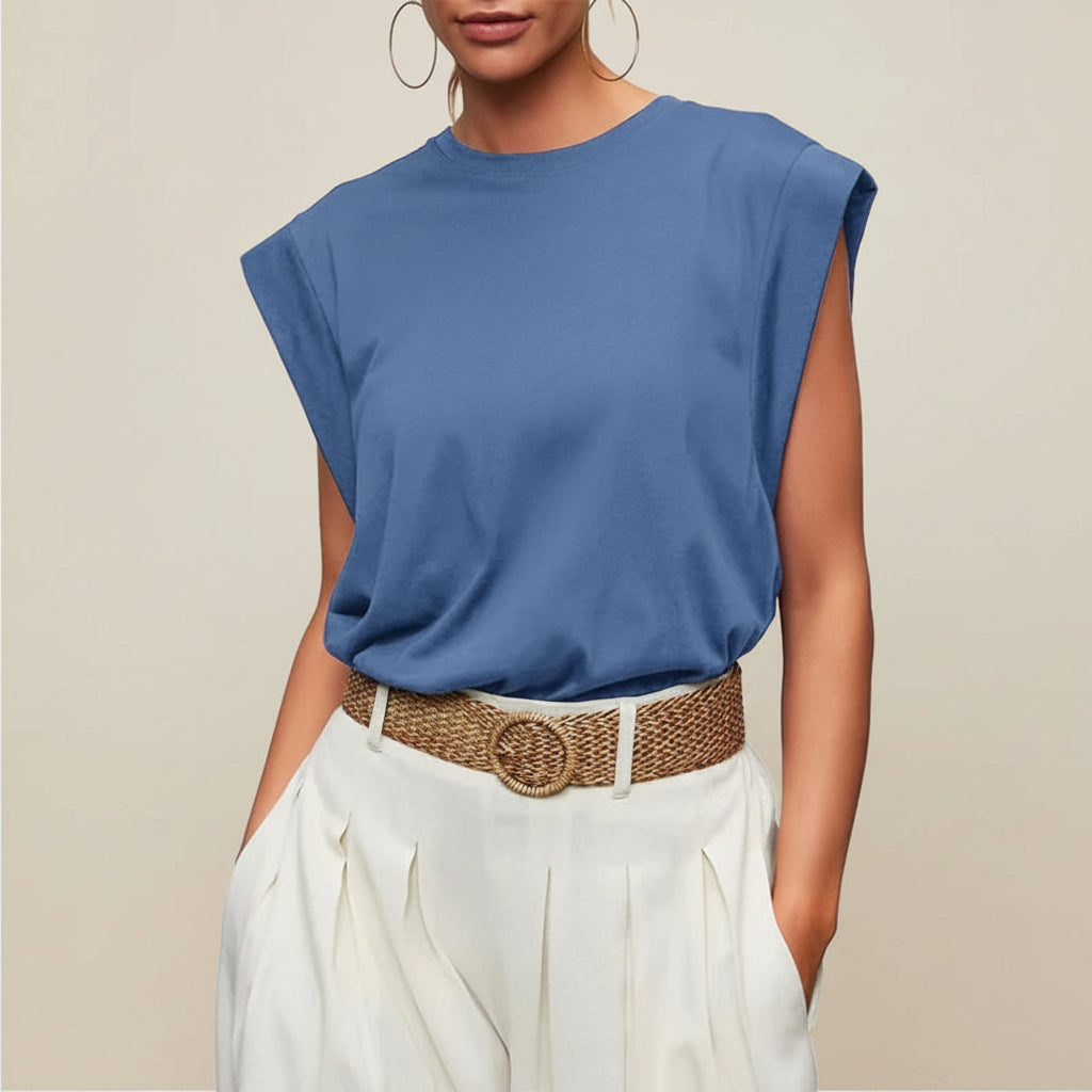 Damen Kurzarm Top Locker Sommer Freizeit Oberteil