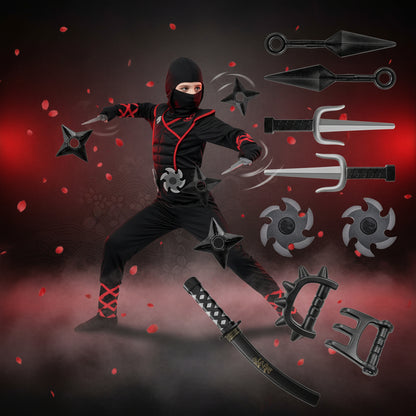 Halloween Kostüme Ninja Kinder Kampfkunst Set