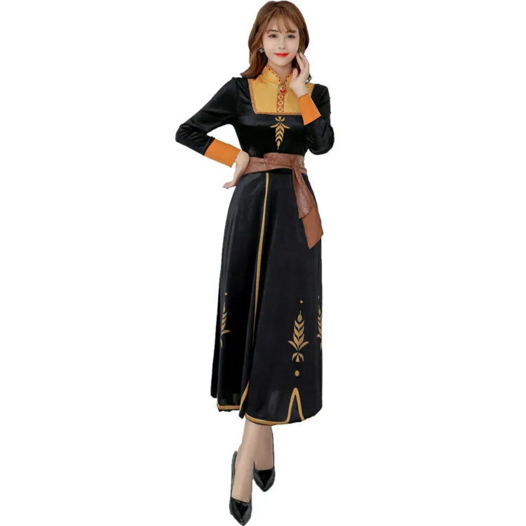 Déguisement Halloween Robe de Princesse Cape Cosplay Femme