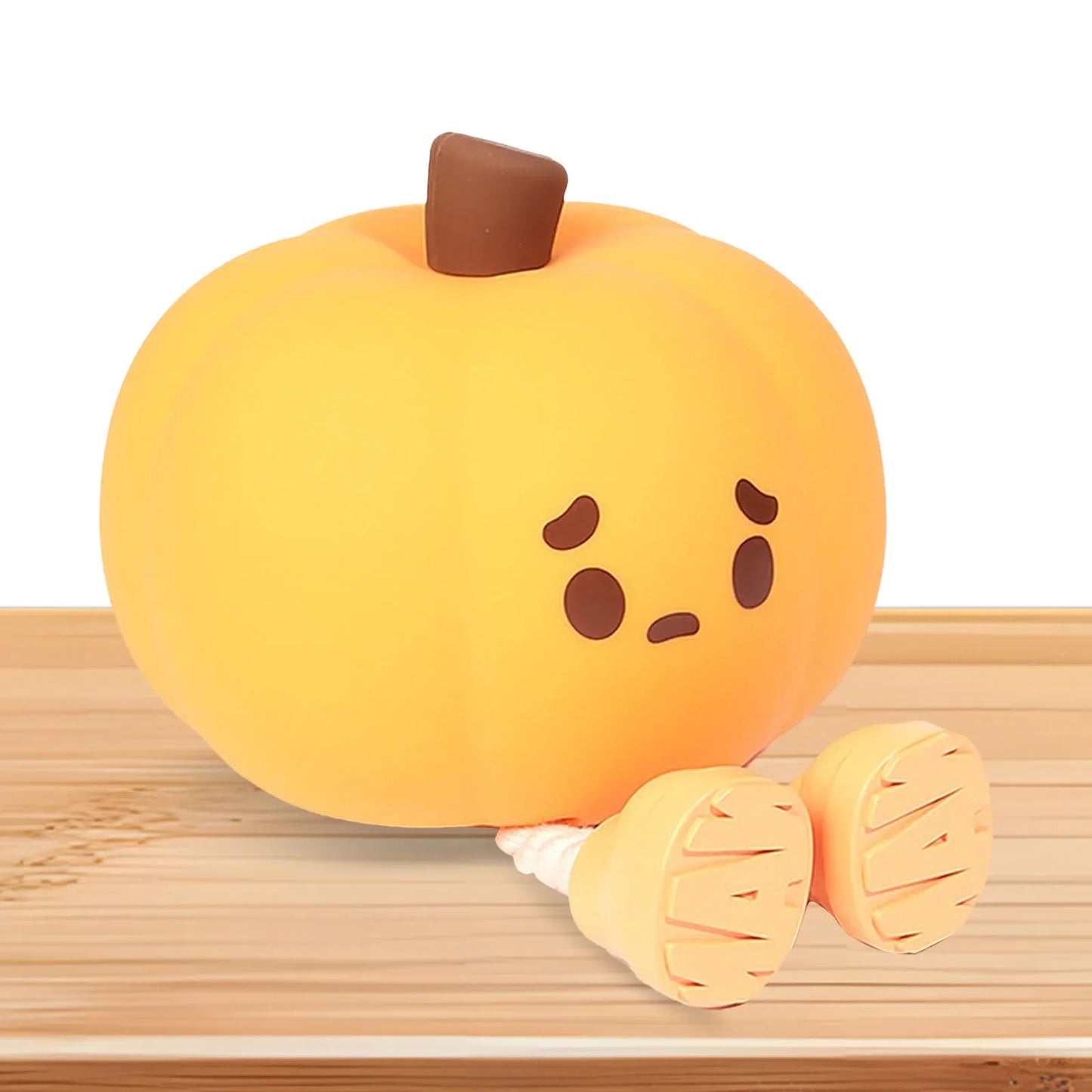 Decorazione di Halloween Zucca Lampada Notturna LED in Silicone da Tavolo